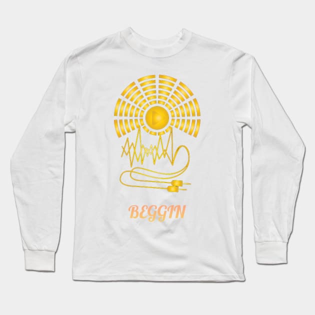 Beggin Play in Headset Long Sleeve T-Shirt by nasib